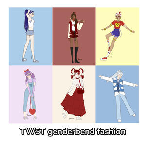 Twisted Wonderland genderbend fashion A5 prints