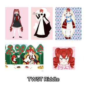 Twisted Wonderland Riddle A5 and square prints